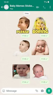 Stickers Baby Memes android App screenshot 2