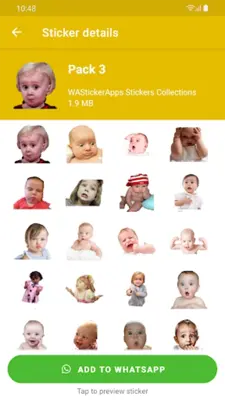 Stickers Baby Memes android App screenshot 4