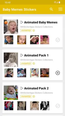 Stickers Baby Memes android App screenshot 7